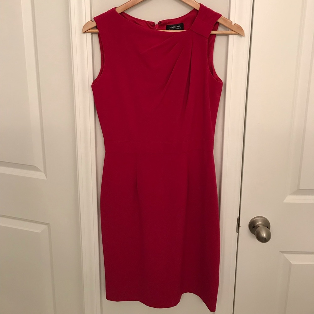 Gorgeous Hot Pink Tahari Cocktail Dress